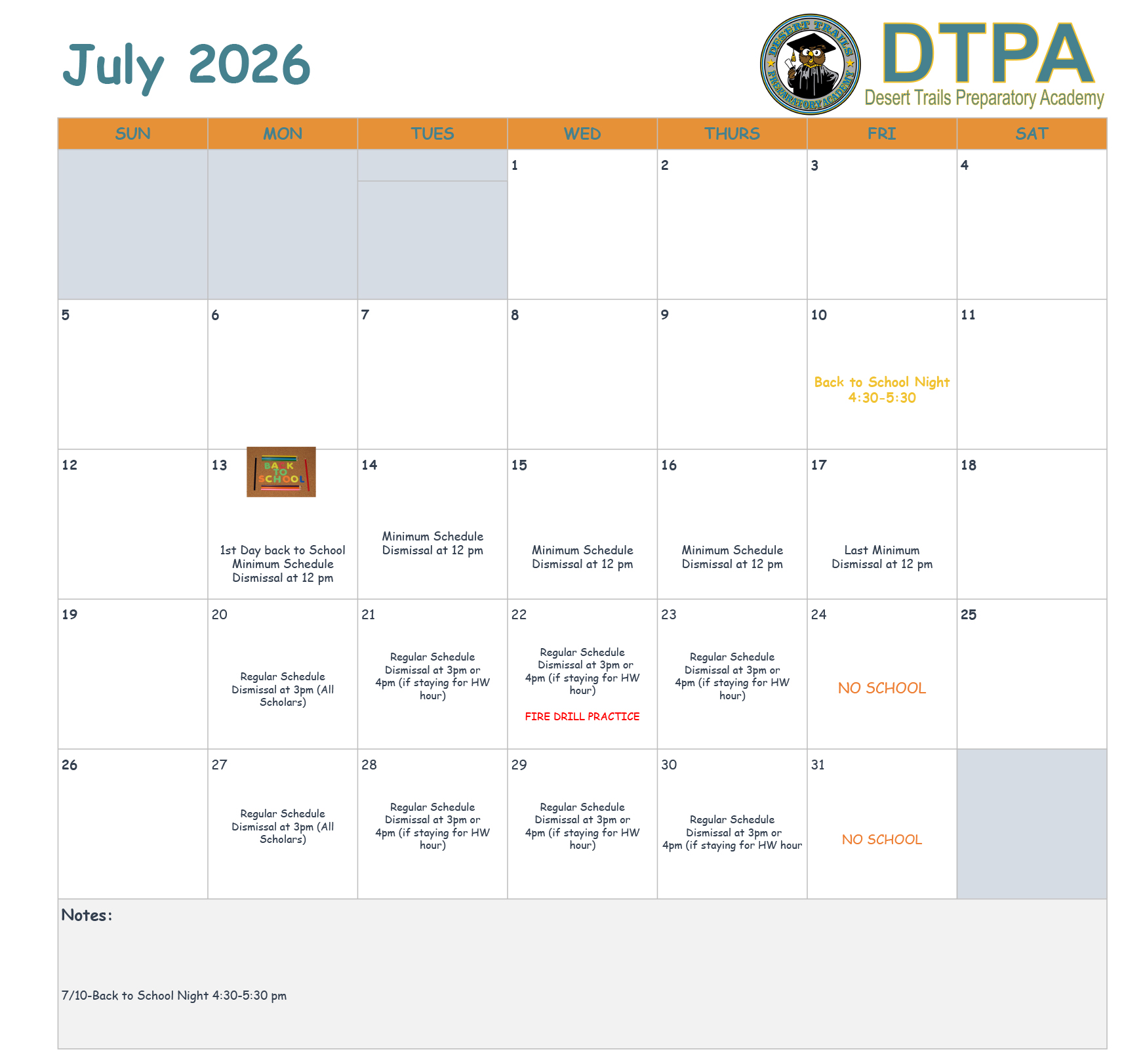 Monthly Calendar Staff DTPA 26-27 - Google Sheets